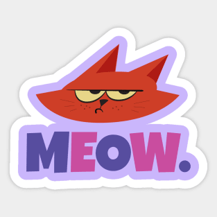 Meow. Sticker